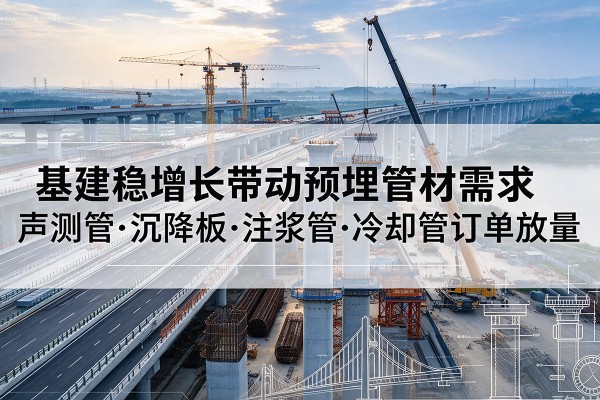 隆阳基建稳增长带动预埋监测管材需求,声测管、沉降板、注浆管订单持续放量