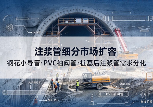 隆阳注浆管细分市场扩容，隧道钢花小导管、PVC 袖阀管、桩基后注浆管需求分化
